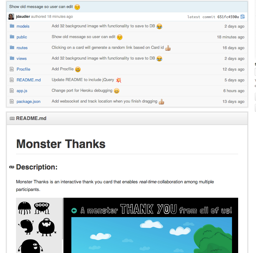 Monster Thanks: An interactive thank you card